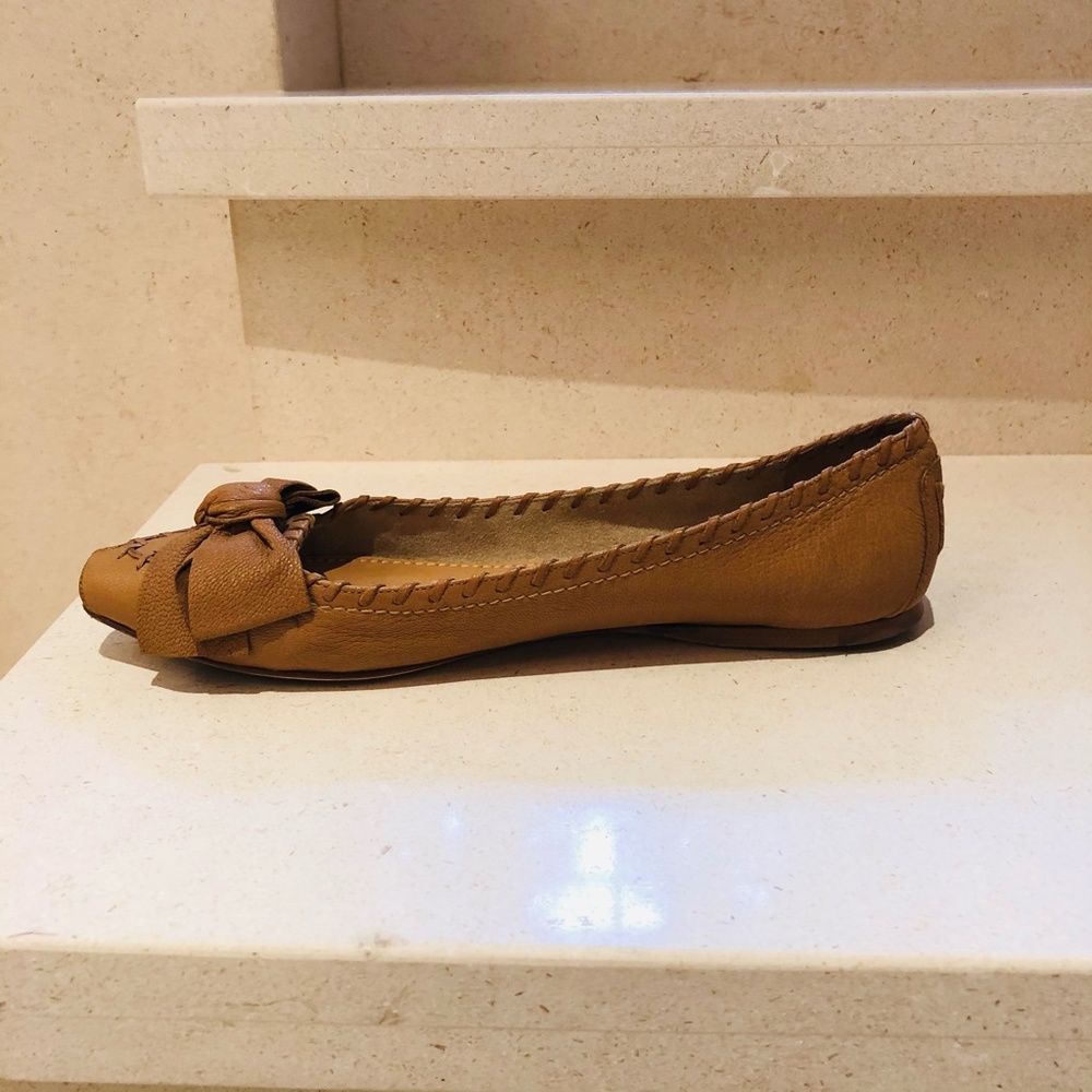 MIU MIU natural beige ballet flats with bow - Picture 6 of 8